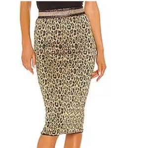 Le Superbe Leopard Midi Pencil Skirt